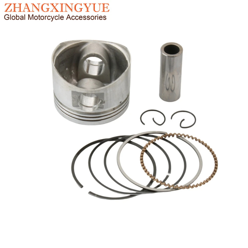 52.4mm  Piston Kit For Kymco Agility R12 R16 Like 125 Looker S Movie XL Super 8 People Vivio 125cc