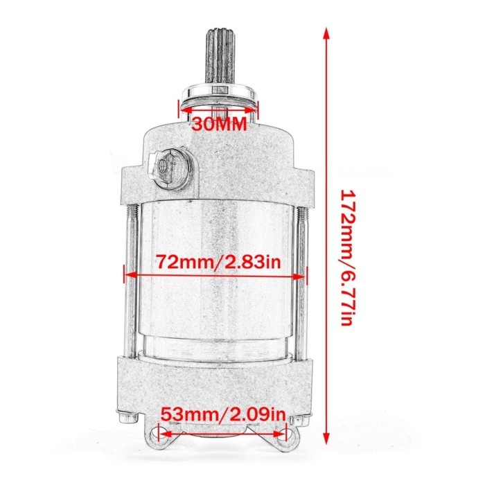 Motorcycle Starter Motor For Yamaha FJR1300 FJR1300A FJR1300AE FJR1300AS OEM 5JW-81890-00 1MC-81890