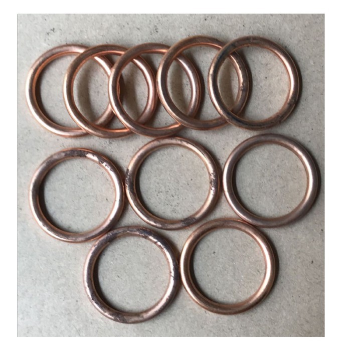 10pc 32X25X4 Motor Muffler Exhaust Pipe Gasket For Kawasaki Ninja ZX9R ZX900 98-99 ZX6 ZX6R ZX600 9