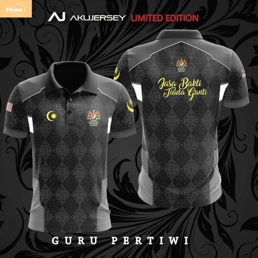 MICAN LIMITED EDITION GURU PERTIWI BATIK DESIGN 3D PERSONALIZED NAME เสื้อโปโล