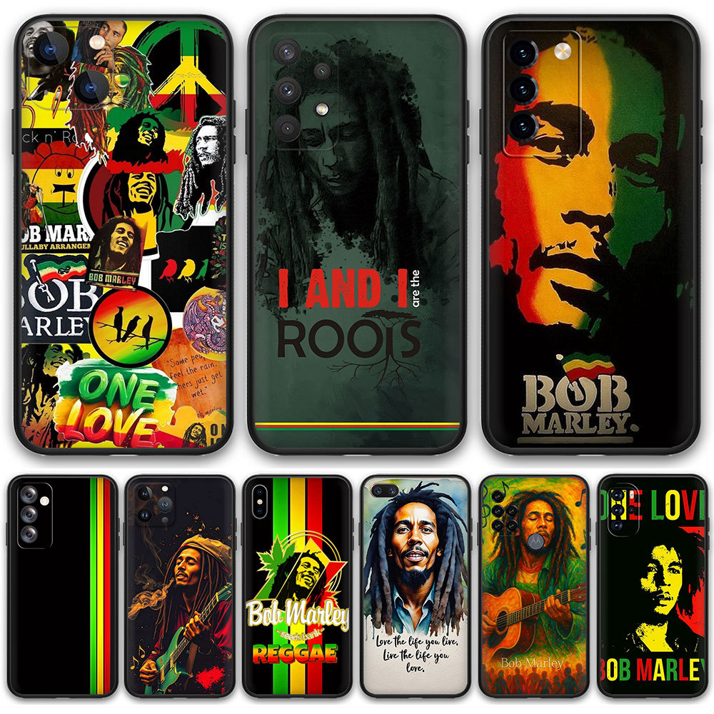 Realme 5 5i 5s 6i 5Pro 6 6S 6Pro Q XT X2 K5 3 3Pro E1P8 Bob Marley TPU ซิลิคอนฝาครอบโทรศัพท์