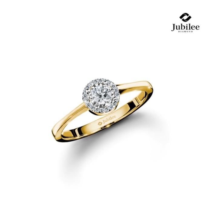 Jubilee Diamond แหวนเพชร Classic Halo Diamond Ring เพชรแท้ เพชรน้ำ 99