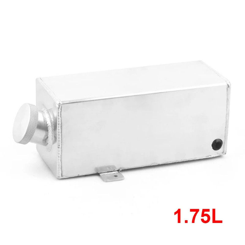 Universal 1.75 Litre Polished Alloy Water Tank - washer bottle / water injection
