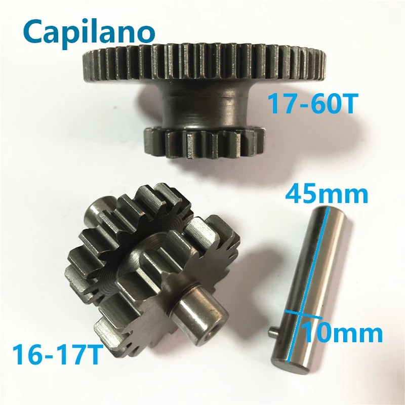 Motorcycle CG150 Starter Motor Duplex Gear Tooth For Honda 150cc CG 150 Moto Twin Sprockets Bridge