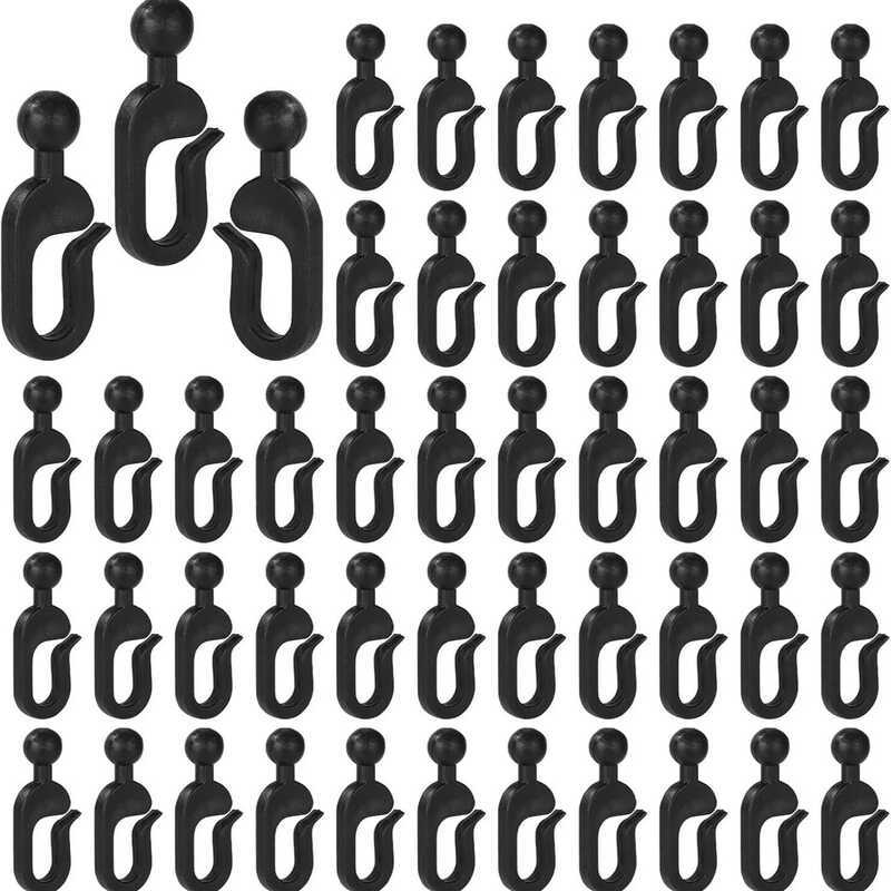 C 50 Pack Pastic Hoo For Gazebo Curtains And Mosquito Netting Back Curtain Track Hoo Gazebo Accesso