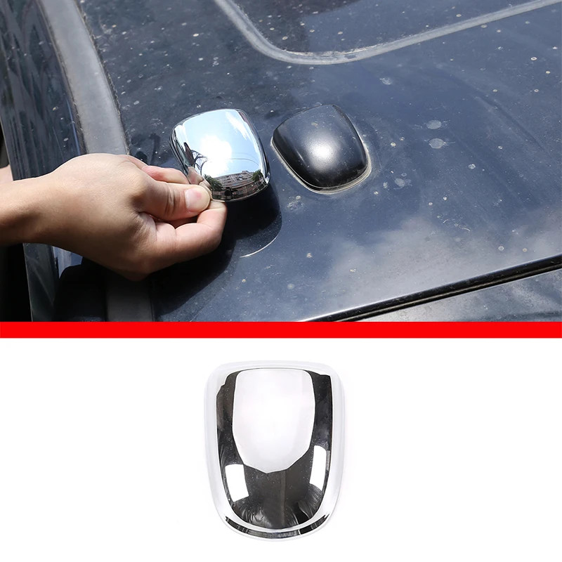 ABS Glossy Silver Car Roof Aerial Antenna Cover Base Decoration Stickers For Toyota Tundra 2010-201