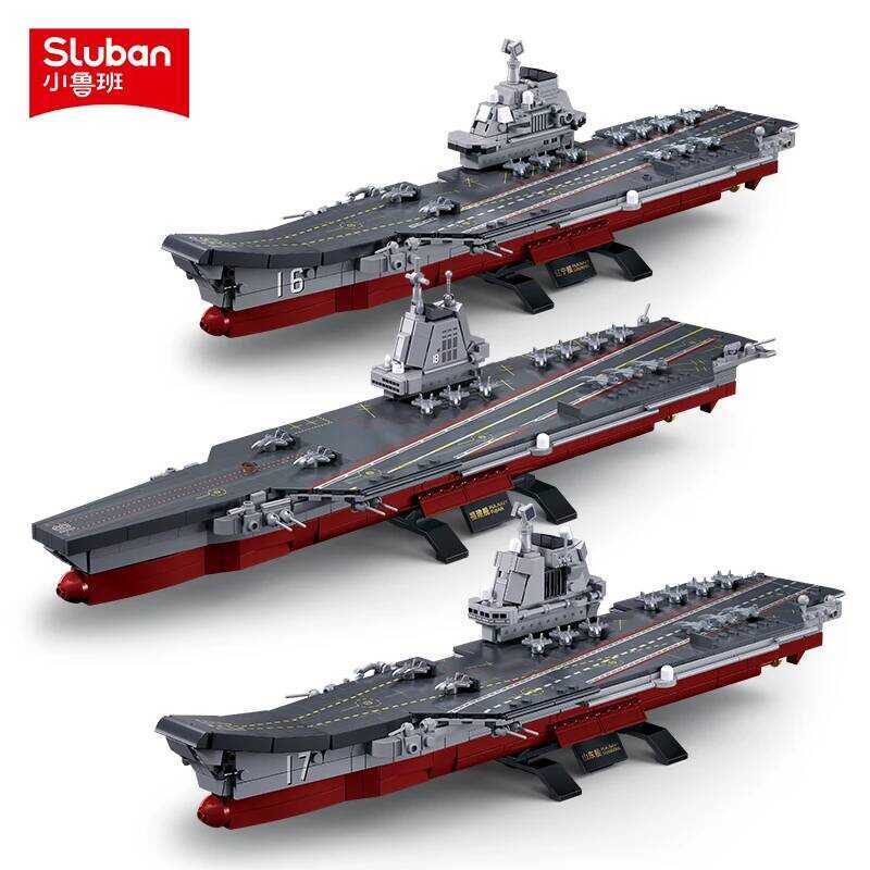 C Hot Sluban Bloc Military Series Maritime Aircraft Carrier Model Building Bloc Classics Ww2 Battle