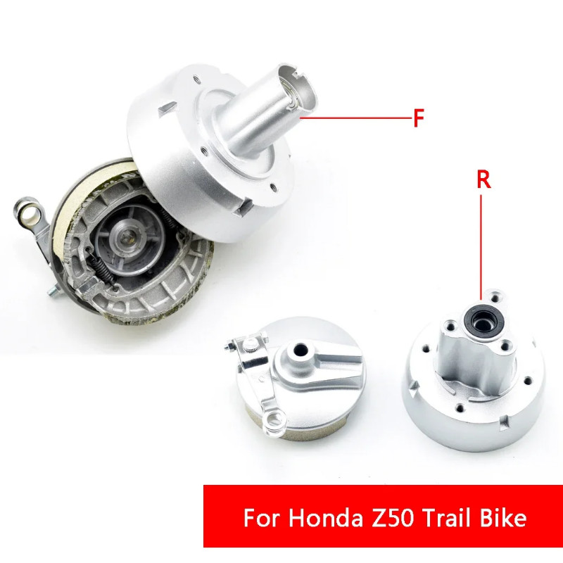 Aluminum Z50 Front Wheel Rim Wheel Hub Brake Shoes Disc Rator for Honda monkey Trail Bike motorcycl