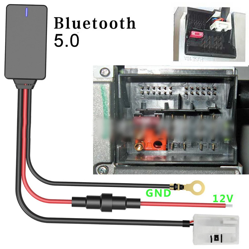 RCD Aux Car Bluetooth Adapter Music MP3 Stereo Radio Bluetooth Adapter For RCD RNS 210 310 315 510