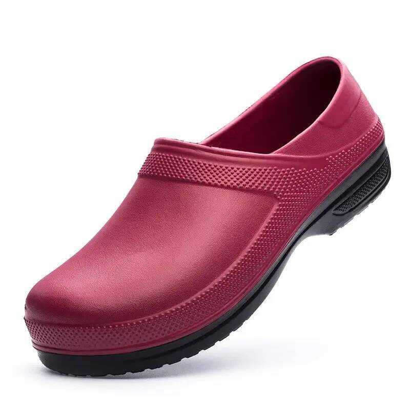 C High Quality Chef Shoes Non-Slip Waterproof Oil-Proof Kitchen Cook Flat Working Shoes Hotel Resta