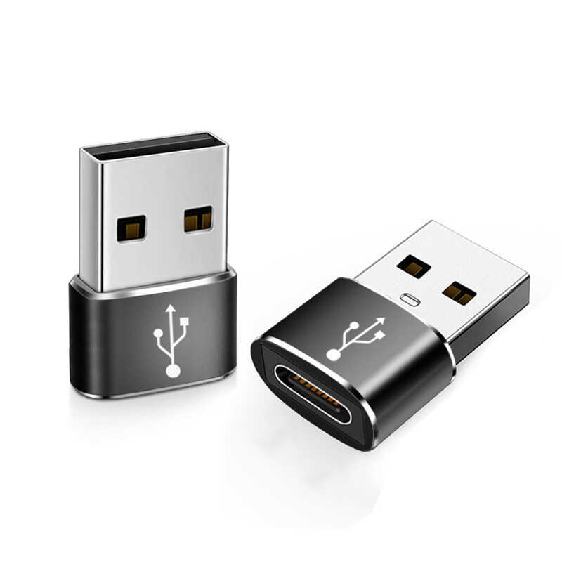 Type-C Female to USB หัวชาร์จ PD ตัวแปลงการชาร์จ C Female to A Male Type-C Female Adapter