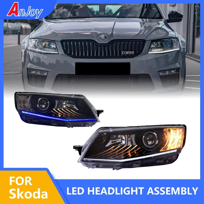 Car Styling Head Lamp for Skoda Octavia Headlights 2015-2017 Octavia A6 LED Headlight DRL Hid Bi Xe
