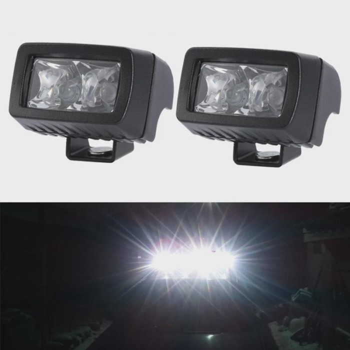 2x 3Inch 20W 12V 24V 6500K Waterproof Xenon Night Bar Lights Portable Spotlights Motorcycle Offroad