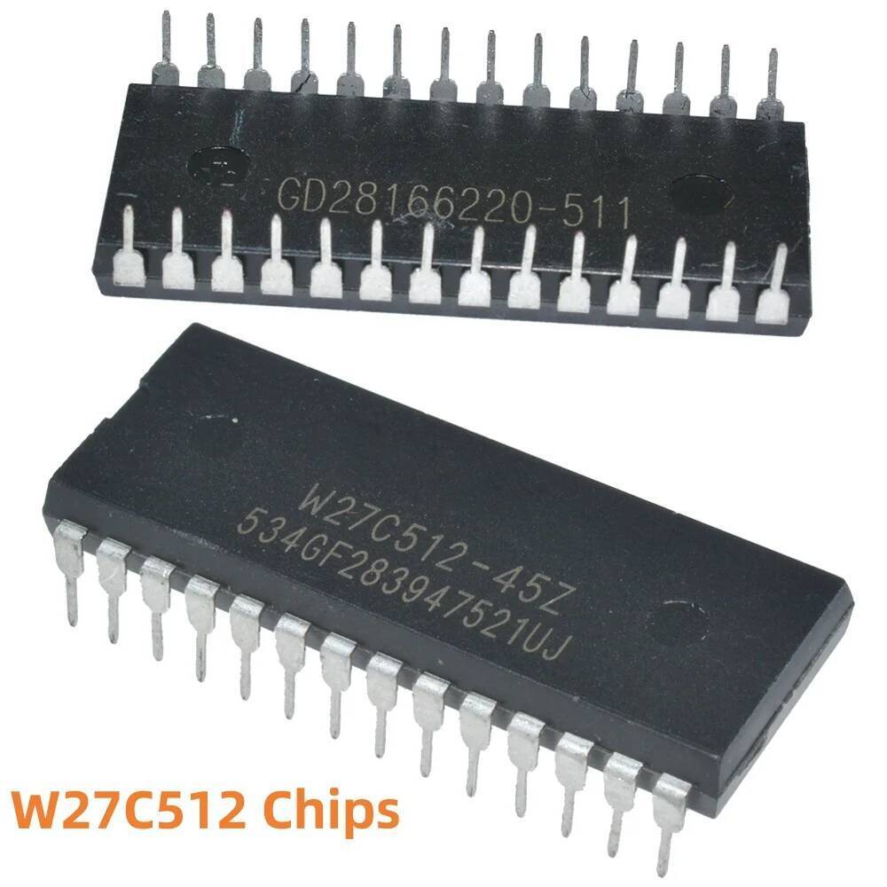 1/5PCS W27C512 ชิป IC ในประเทศ W27C512-45Z 28 DIP IC EEPROM 512KBIT เดิมวงจรรวม 534GF283947521คุณ