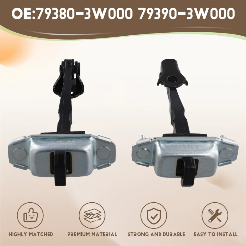 Front Left & Right Door Check Arm Stop Hinge Strap 79380-3W000 Fit for MK3 2011-2015 2016 79390-3W0