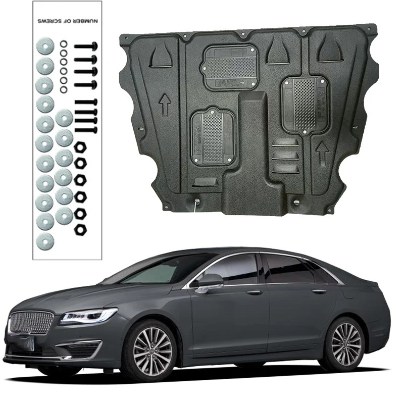 For LINCOLN MKZ 2017-2020 2.0T 2019 Engine Guard Board Splash Shield Mud Fender Plate Cover Black C