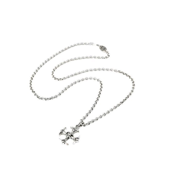 Chrome Hearts Chrome Hearts Cross สร้อยคออินเทรนด์บุคลิกภาพ Retro Punk สร้อยคอผู้ชายและผู้หญิงจี้อุป