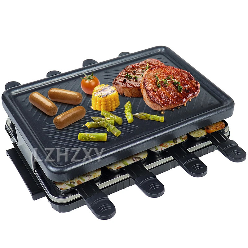 1300W Non Stick Electric BBQ Grill Smokeless Barbecue Machine  Adjustable Household Electric Grill