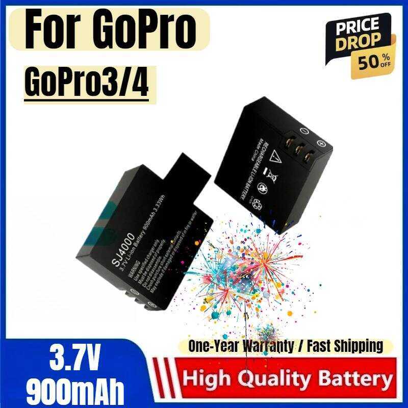 C Gopro Battery Suitable For Gopro3/4 Action Camera Battery Sj4000/Sj6000