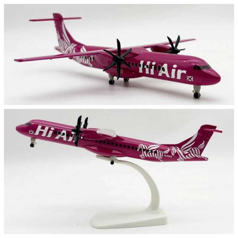 C 20Cm Toy Planeskorean Hi Air Aires ATR Metal Scale Aircraft Collectible Aircraft W Wheels Landing