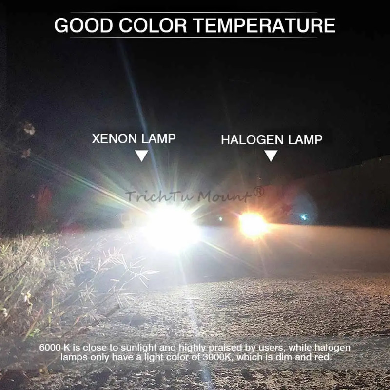 Motorcycle Headlight Headlamp Angel Devil Eyes LED Light Hi-Lo Beam Projector Headlight  Assembly F