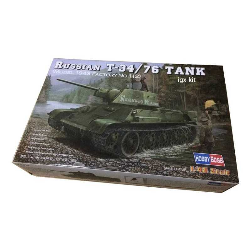 C Hobby 84808 1/48 Scale Russian T34 T-34/76 143 Factory No.112 Medium Tank Hobby Craft Toy Plastic