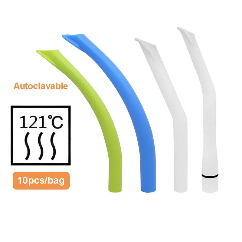10pcs/bag Disposable Dental Suction Tips Saliva Ejector 11/16mm Surgical Dental Suction tube Dental
