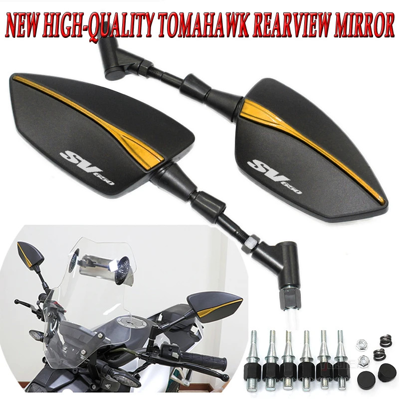 For Suzuki SV650 SV650X SV650S SV650 650S 650X Motorcycle Accessories, Motorcycle Rearview Mirrors,
