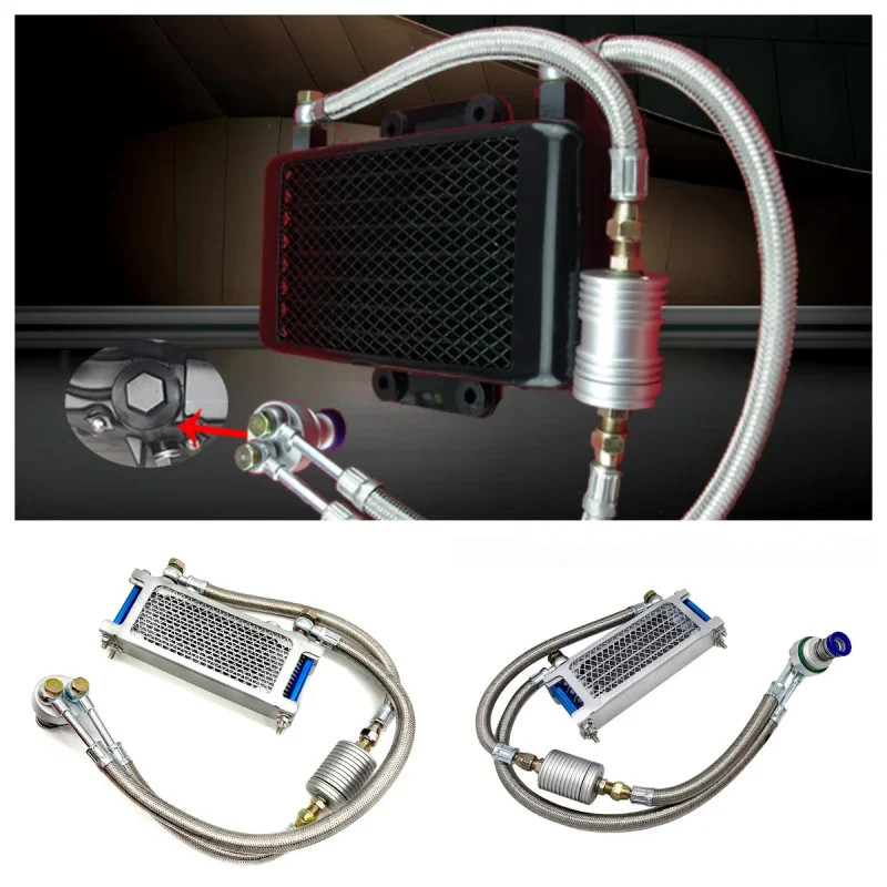 Motorcycle Engine Oil Cooler Radiator SYSTEM for CG125 CG150 CG200 CG 125 150 200cc  CB150
