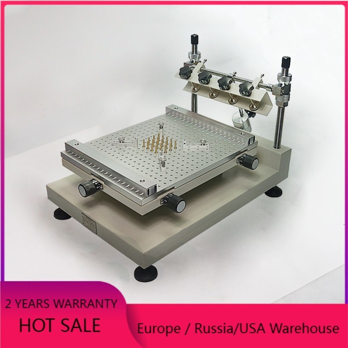 SMT Manual Solder Paste Printer Best Precision Screen Stencil Printer ZB3040H