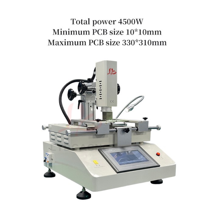 LY-R5820 Economic 3 Temperature Zones Hot Air Rework Station Touch Screen Control For Game Console