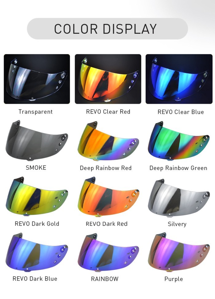 Optics Shield ICON IC-04 Airframe Pro Airmada Airform Motorbike Helmet Full Face Helmet Visor Lens