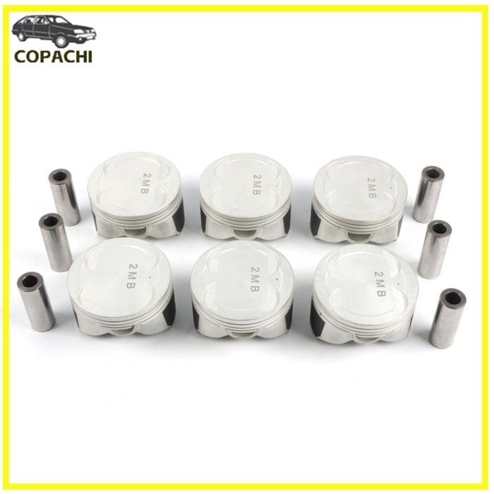 6pcs G6EA 2.7L Engine Pistons&Rings Set 23410-3E001 234103E001 for Hyundai Grandeur Santa Fe Kia Op