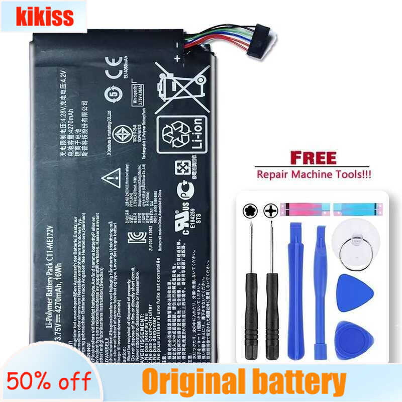 Tablet Battery C11-ME172V 4270mAh For Asus Memo Pad ME172V ME172 K004 ME371MG ME371
