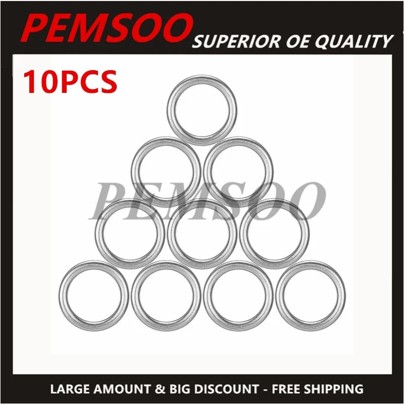 N0138157 10PCs Oil Drain Plug Gaskets  For Audi S4 A4 A6 A8 Q5 For VW Touareg 4.2L 14X20X1.5mm Oil