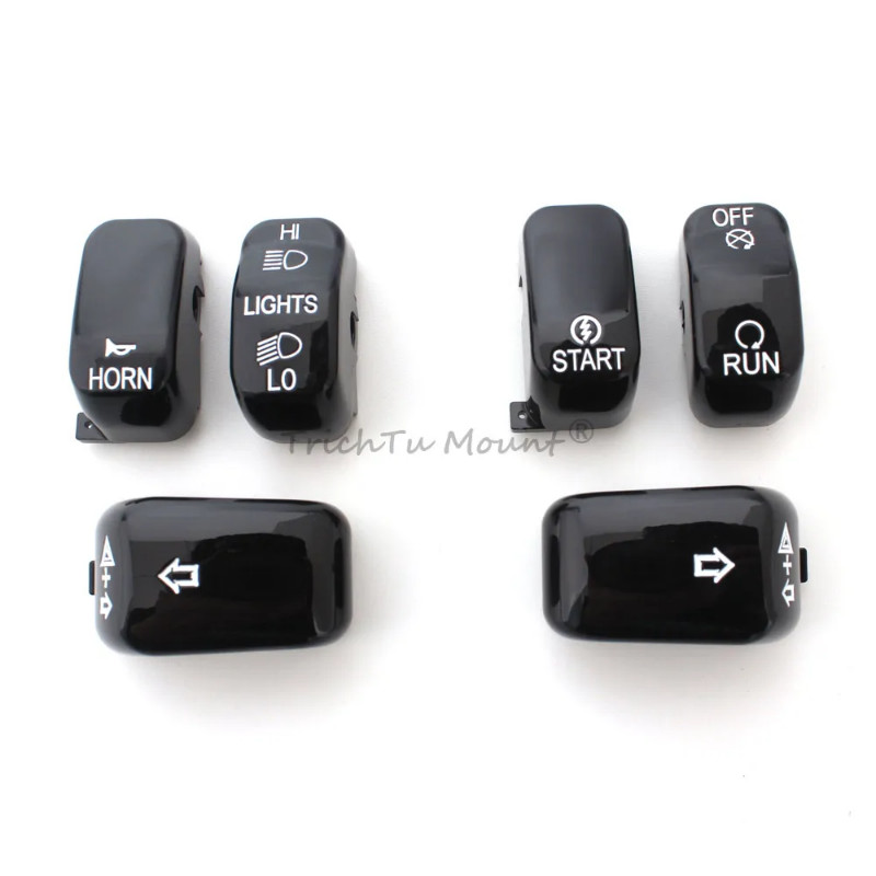 Motorcycle Parts Hand Control Buttons Switch Housing Cap Cover For Harley Davidson softail Dyna Spo