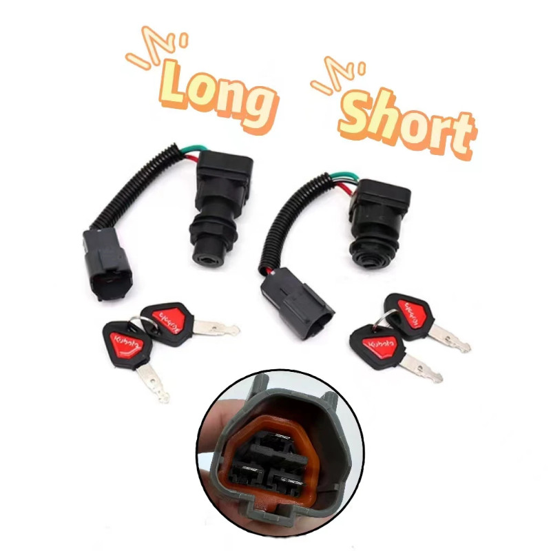 Excavator Universal Lgnition Switch Lgnition Lock Key Start Switch Lock No Chip for Kubota U15 U20U