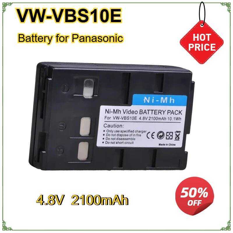 C Vw-Vbs10e Vw-Vbs10 Rechargeable Camera Battery For Hhr-V211 Vsb0200 P-V211 Vw-Vbs10e For Nv-X100