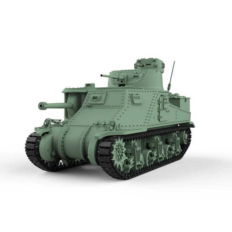C Military Model Kit US M3 Lee Medium Tank Ss524 1/35 1/48 1/56 1/64 1/72 1/87