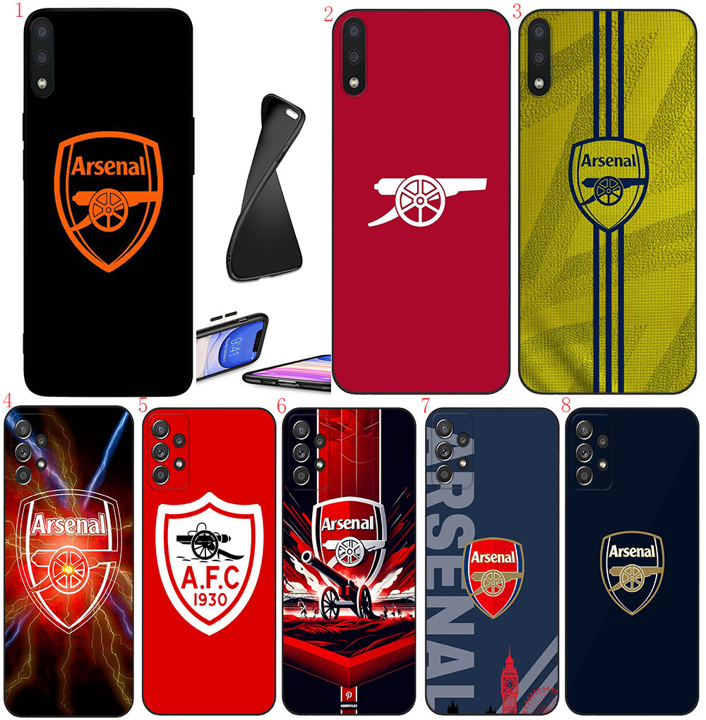 Huawei Y5P Y6P Y8P Y7A Y9A Y8S Y9S Y6 Y7 Y9 Prime 2019 W19 Arsenal Football Club เคสโทรศัพท์สีดํานุ่