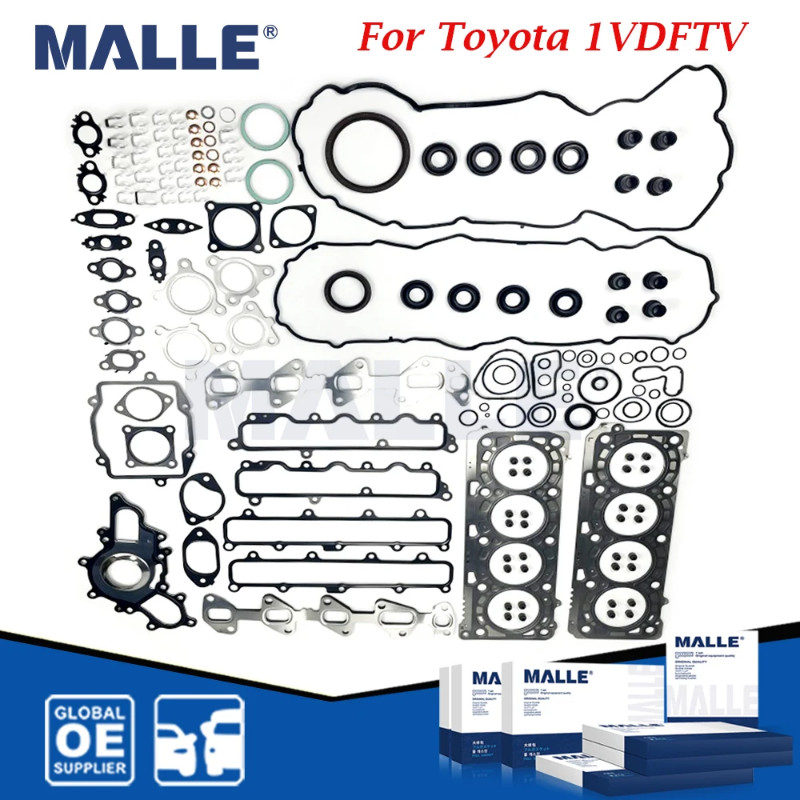 1VDFTV Engine Full Overhaul Gasket Kit 1VD For Toyota Land Cruiser VDJ200 V8 4.5LTR Car Accessories