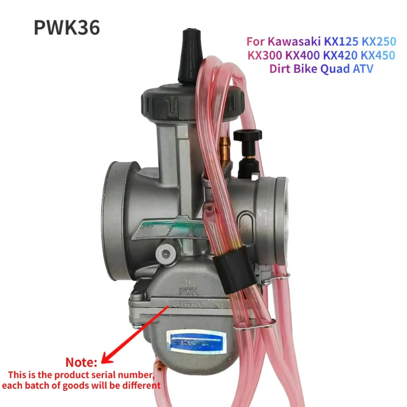 PWK36 Carburetor For Kawasaki KX125 KX250 KX300 KX400 KX420 KX450 KX Dirt Bike Quad Carb  Keihin 36
