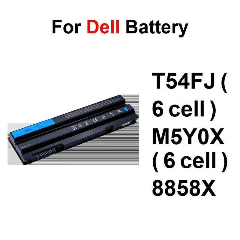M5Y0X  6 Cell T54FJ 8858X Battery For  Latitude E6420 E6430 E6520 E6530 E6540 E5420 E5430 E5520 E553