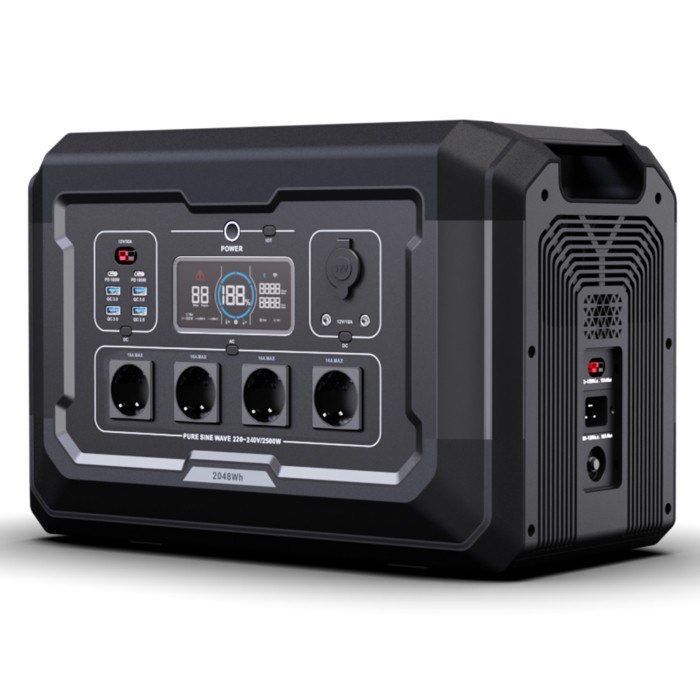 SOUOP S2 OEM ODM AC Portable Power Station LiFePO4 2500W UPS Solar Generator for Home Backup