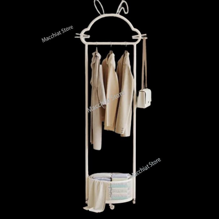 French Vintage Coat Racks Minimalist Balcony Storage Nordic   Floor Modern Recibidor De Entrada Mue