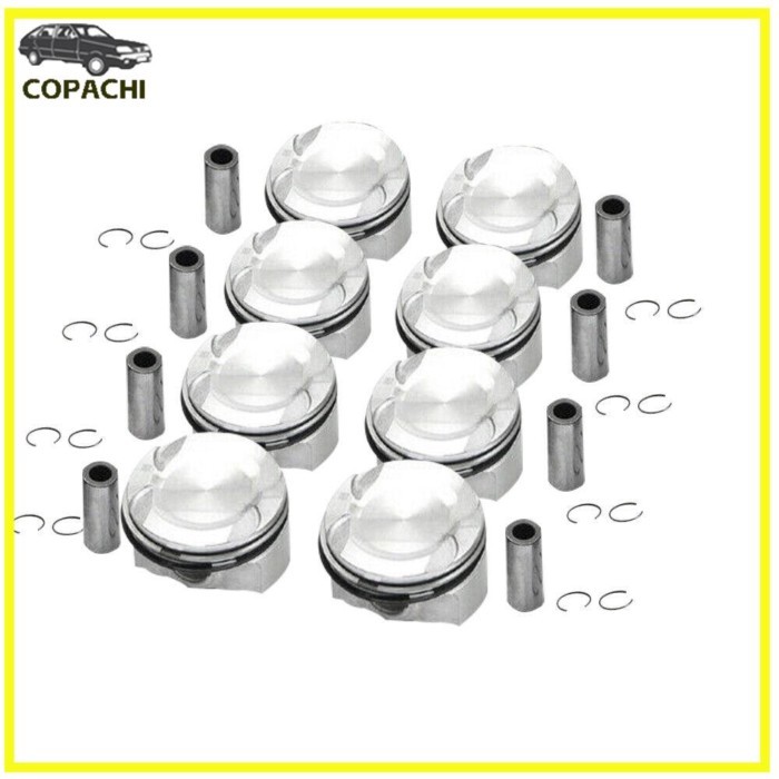 8pcs Car Engine N63 Pistons & Rings Set for BMW 550i 750i X5 F01 F02 F03 E70 E71  4.4L V8 112576473