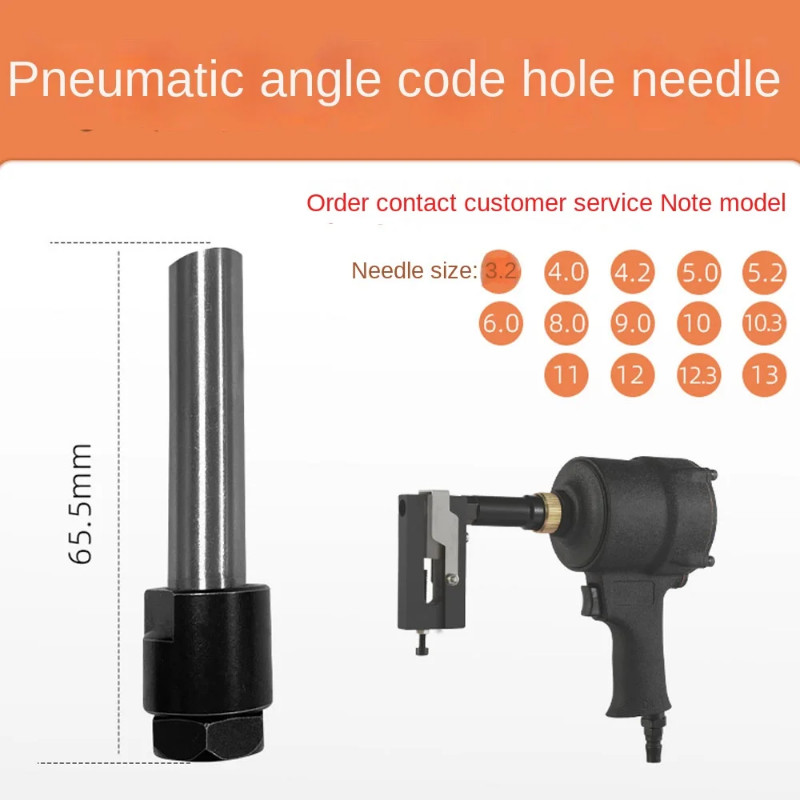 Pneumatic Corner Code Grinding Tool Head For 3.2-8MM Pneumatic Punch Gun Accessories