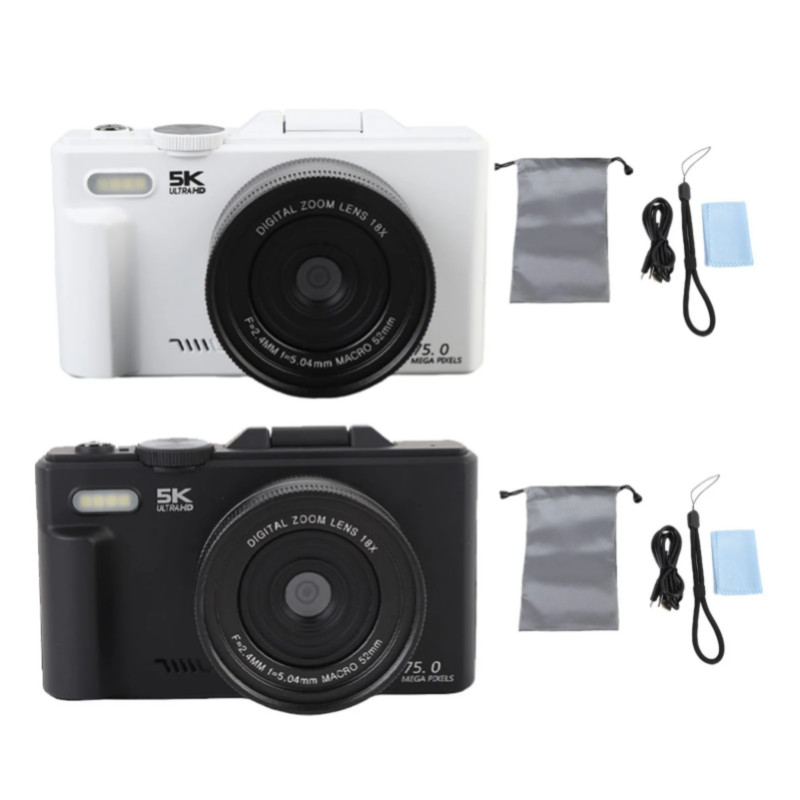 5K HD WiFi Digital Camera Portable 18XAF Autofocus High Definition 3 Inch  Screen 5K Digital Camera