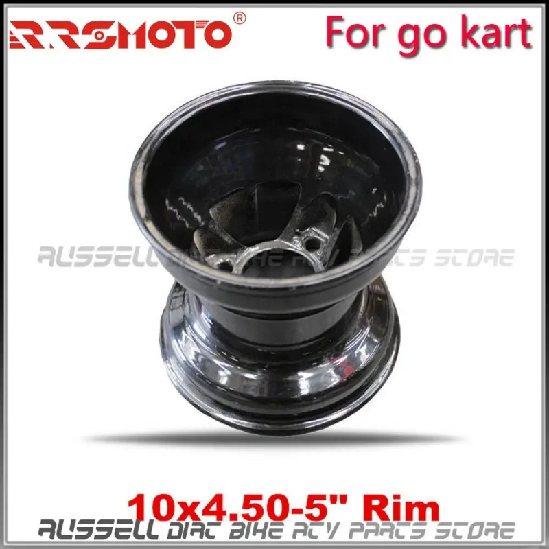 5 inch Go Kart Wheel Rim 10x4.50-5 Gokart Racing Golf Buggy Drift   Slick Trike 5" Front