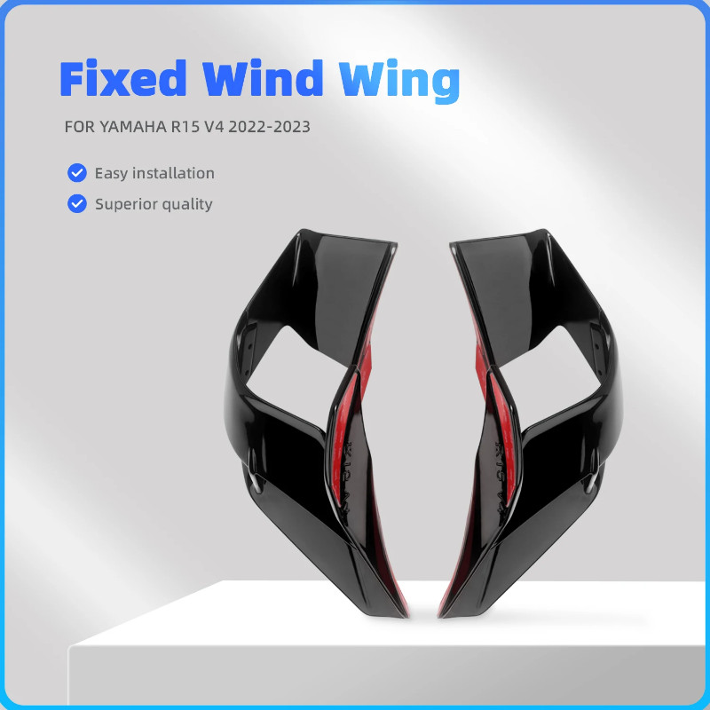 for YAMAHA YZF R15 YZF-R15 V4 2022 2023 Motorcycle Fairing Parts Fixed Wing Wind Aerodynamic Wingle